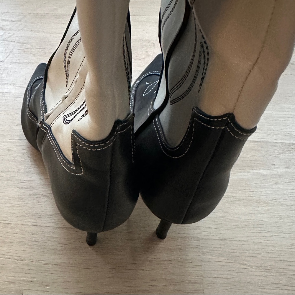 INC Hayleigh Vegan Leather Knee-High Heeled Cowgirl Boots, Size 6.5M, NWOB - Picture 7 of 10